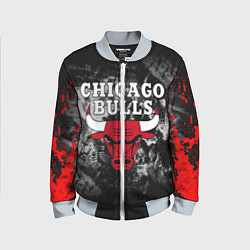 Бомбер детский CHICAGO BULLS, цвет: 3D-серый