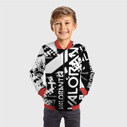 Бомбер детский Valorant, цвет: 3D-красный — фото 2