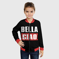 Бомбер детский Bella Ciao, цвет: 3D-красный — фото 2
