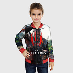 Бомбер детский The Witcher, цвет: 3D-красный — фото 2