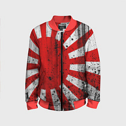 Бомбер детский ЯПОНСКИЙ ФЛАГ, цвет: 3D-красный