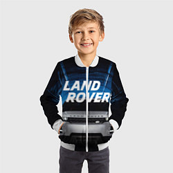 Бомбер детский LAND ROVER, цвет: 3D-белый — фото 2