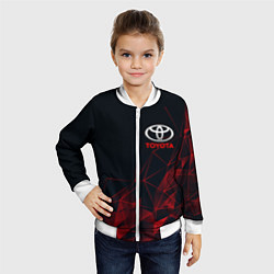 Бомбер детский TOYOTA, цвет: 3D-белый — фото 2