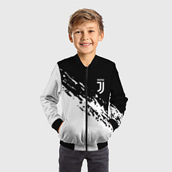 Бомбер детский JUVENTUS, цвет: 3D-черный — фото 2