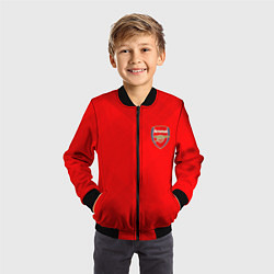 Бомбер детский ARSENAL, цвет: 3D-черный — фото 2