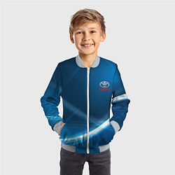 Бомбер детский TOYOTA, цвет: 3D-серый — фото 2