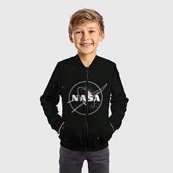 Бомбер детский NASA l НАСА S, цвет: 3D-черный — фото 2
