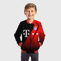 Бомбер детский FC Bayern Munchen Форма, цвет: 3D-красный — фото 2