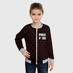 Бомбер детский FREE FIRE ФРИ ФАЕР, цвет: 3D-серый — фото 2