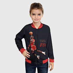 Бомбер детский MICHAEL JORDAN, цвет: 3D-красный — фото 2
