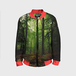 Бомбер детский Лес, цвет: 3D-красный