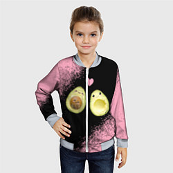 Бомбер детский Авокадо, цвет: 3D-серый — фото 2