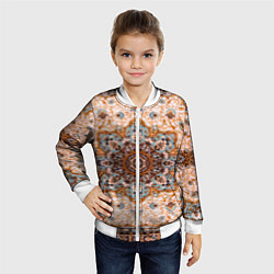 Бомбер детский Старый ковер, цвет: 3D-белый — фото 2