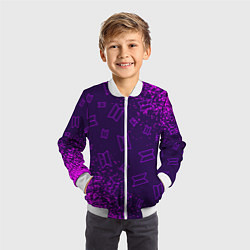 Бомбер детский BTS БТС, цвет: 3D-белый — фото 2