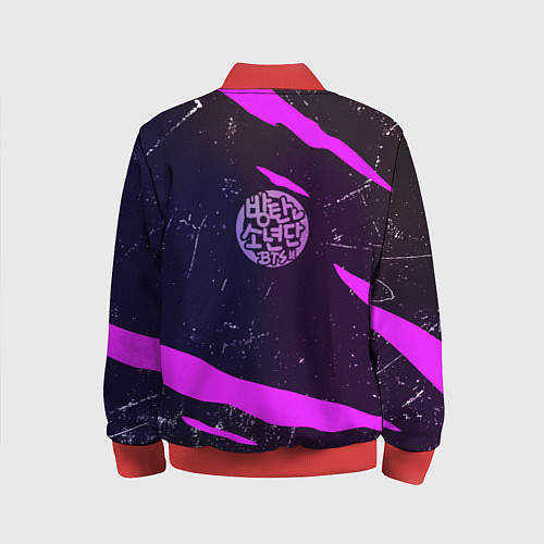 Детский бомбер BTS / 3D-Красный – фото 2