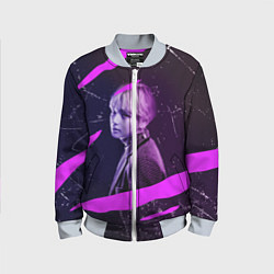 Бомбер детский BTS, цвет: 3D-серый
