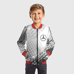 Бомбер детский Mercedes-Benz, цвет: 3D-красный — фото 2