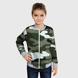 Бомбер детский Camouflage 2, цвет: 3D-серый — фото 2