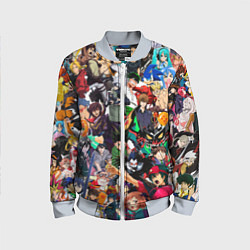 Бомбер детский Аниме персонажи, цвет: 3D-серый