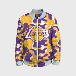 Бомбер детский LA LAKERS ЛЕЙКЕРС, цвет: 3D-серый