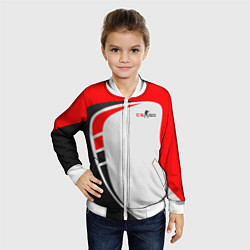 Бомбер детский CS GO, цвет: 3D-белый — фото 2