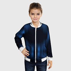 Бомбер детский НЕОНОВЫЙ ДОЖДЬ, цвет: 3D-белый — фото 2