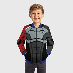 Бомбер детский КОСТЮМ N7 MASS EFFECT N7 М, цвет: 3D-синий — фото 2