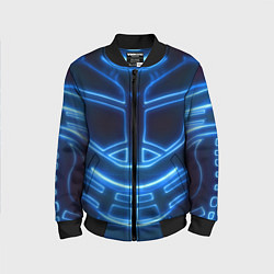 Бомбер детский Неоновая броня Neon Armor, цвет: 3D-черный