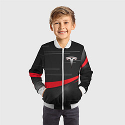 Бомбер детский TESLA ABSTRACT ТЕСЛА СПОРТ, цвет: 3D-белый — фото 2