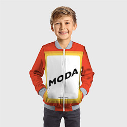 Бомбер детский Сода - MODA, цвет: 3D-серый — фото 2