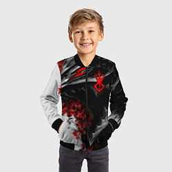Бомбер детский BERSERK БЕРСЕРК, цвет: 3D-черный — фото 2