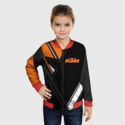 Бомбер детский KTM КТМ, цвет: 3D-красный — фото 2