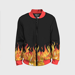 Бомбер детский ОГОНЬ И НИЧЕГО ЛИШНЕГО, цвет: 3D-красный