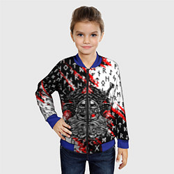 Бомбер детский БОГ ОДИН, цвет: 3D-синий — фото 2