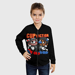 Бомбер детский CUP FICTION, цвет: 3D-черный — фото 2