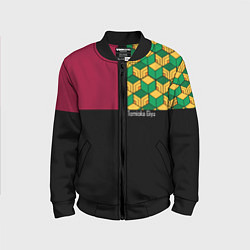 Бомбер детский Гию Томиока Kimetsu no Yaiba, цвет: 3D-черный