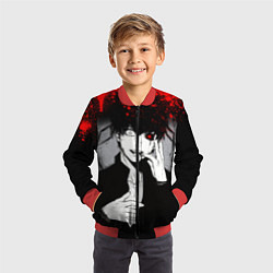 Бомбер детский ТОКИЙСКИЙ ГУЛЬ TOKYO GHOUL, цвет: 3D-красный — фото 2