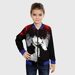 Бомбер детский ТОКИЙСКИЙ ГУЛЬ TOKYO GHOUL, цвет: 3D-синий — фото 2