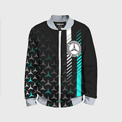 Бомбер детский МЕРСЕДЕС AQUA BLACK GRADIENT, цвет: 3D-серый