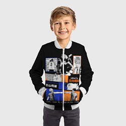 Бомбер детский Хината и Кагеяма, цвет: 3D-белый — фото 2