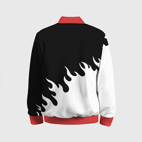 Детский бомбер BLEACH FIRE БЛИЧ ОГОНЬ / 3D-Красный – фото 2