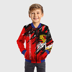 Бомбер детский PORSCHE ПОРШЕ ГРАНЖ, цвет: 3D-синий — фото 2