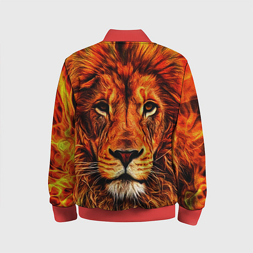 Детский бомбер LION / 3D-Красный – фото 2