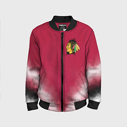 Бомбер детский Chicago Blackhawks, цвет: 3D-черный