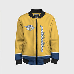 Бомбер детский Nashville Predators, цвет: 3D-черный