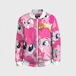 Бомбер детский Pinkie Pie pattern, цвет: 3D-белый