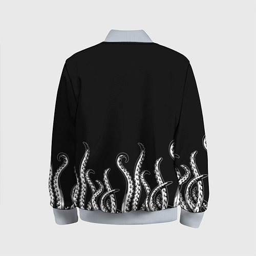 Детский бомбер Octopus Щупальца / 3D-Серый – фото 2