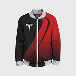 Бомбер детский TESLA MOTORS ТЕСЛА, цвет: 3D-серый