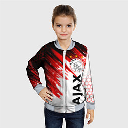 Бомбер детский FC AJAX AMSTERDAM ФК АЯКС, цвет: 3D-серый — фото 2