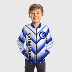 Бомбер детский ИНТЕР МИЛАН INTER MILAN, цвет: 3D-синий — фото 2
